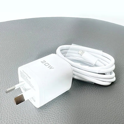 Mobigo PD 20W Wall Charger with Type-C to lightning cable TCS2081ACLC