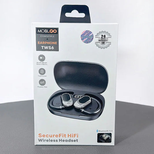 Mobigo SecureFit HiFi Wireless Headset Earphone TWS6
